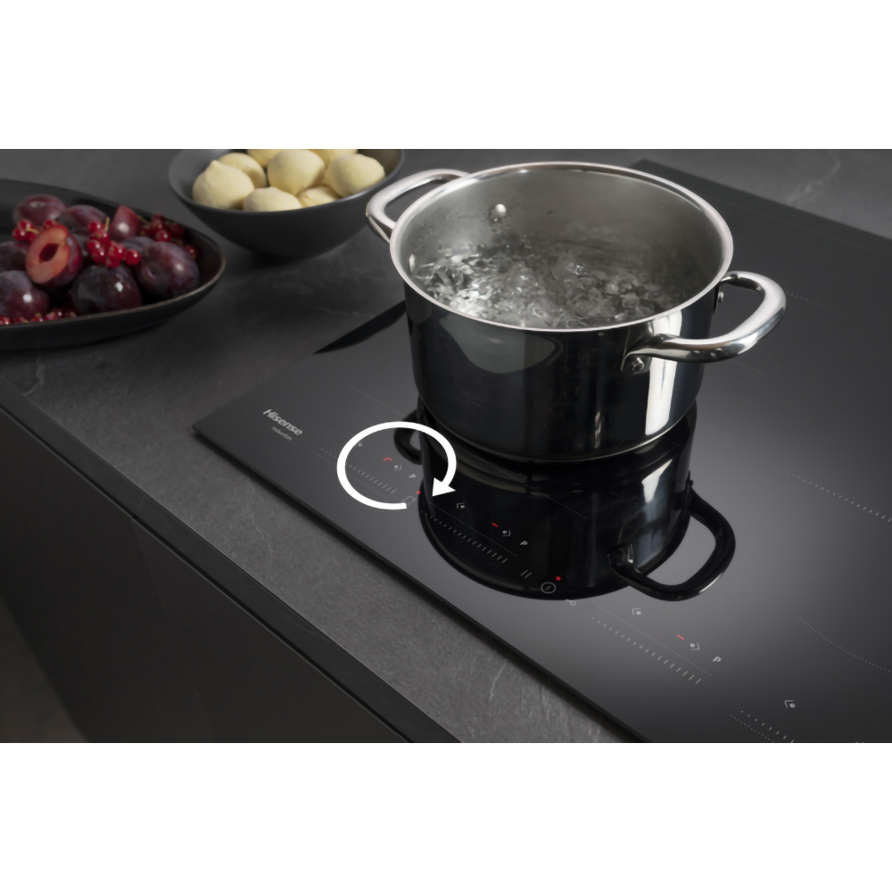 Plita incorporabila HISENSE HI6442BSCE, Inductie, 4 arzatoare, Touch Control, negru