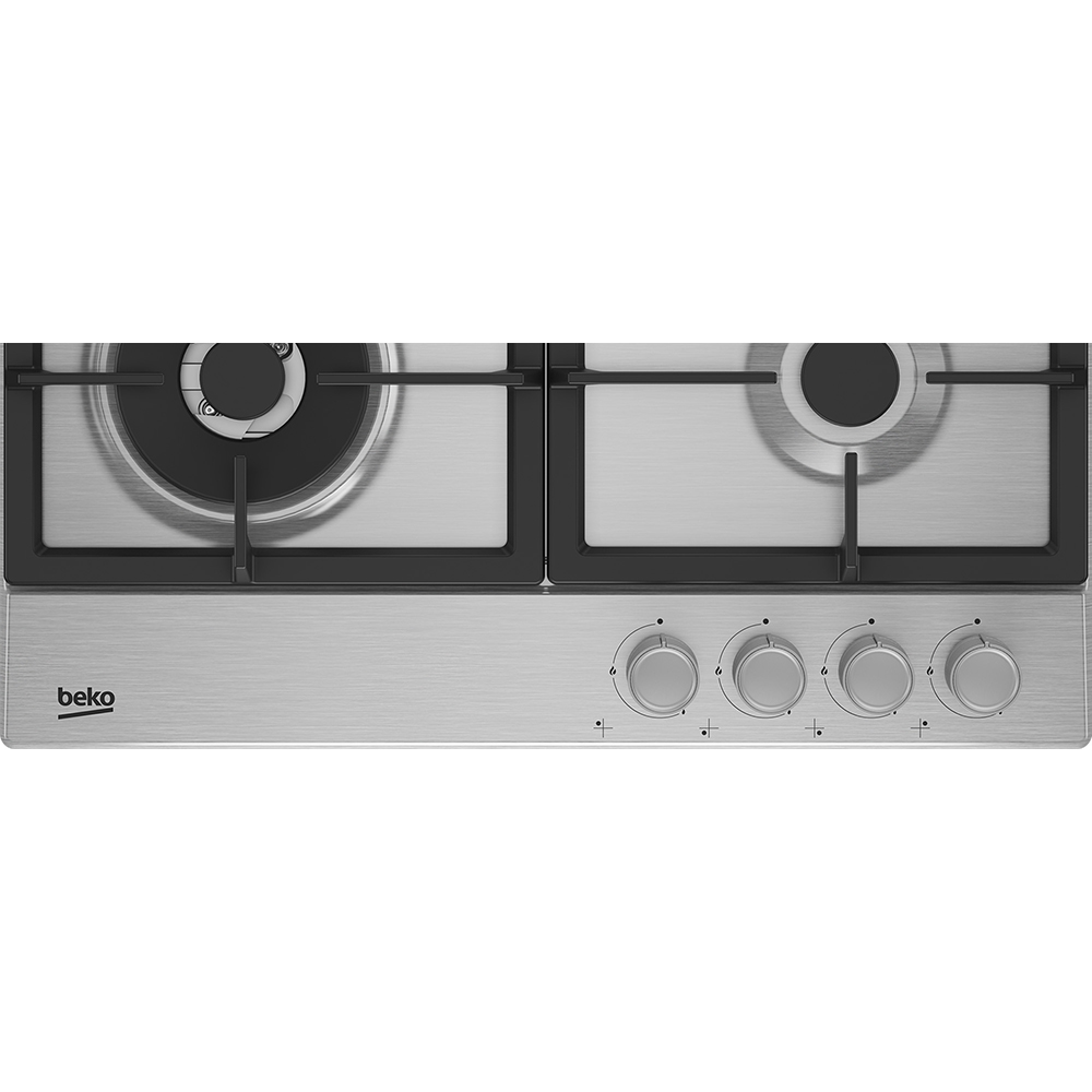 Plita incorporabila BEKO HIAW64225SX, Gaz, 4 arzatoare, Wok, inox