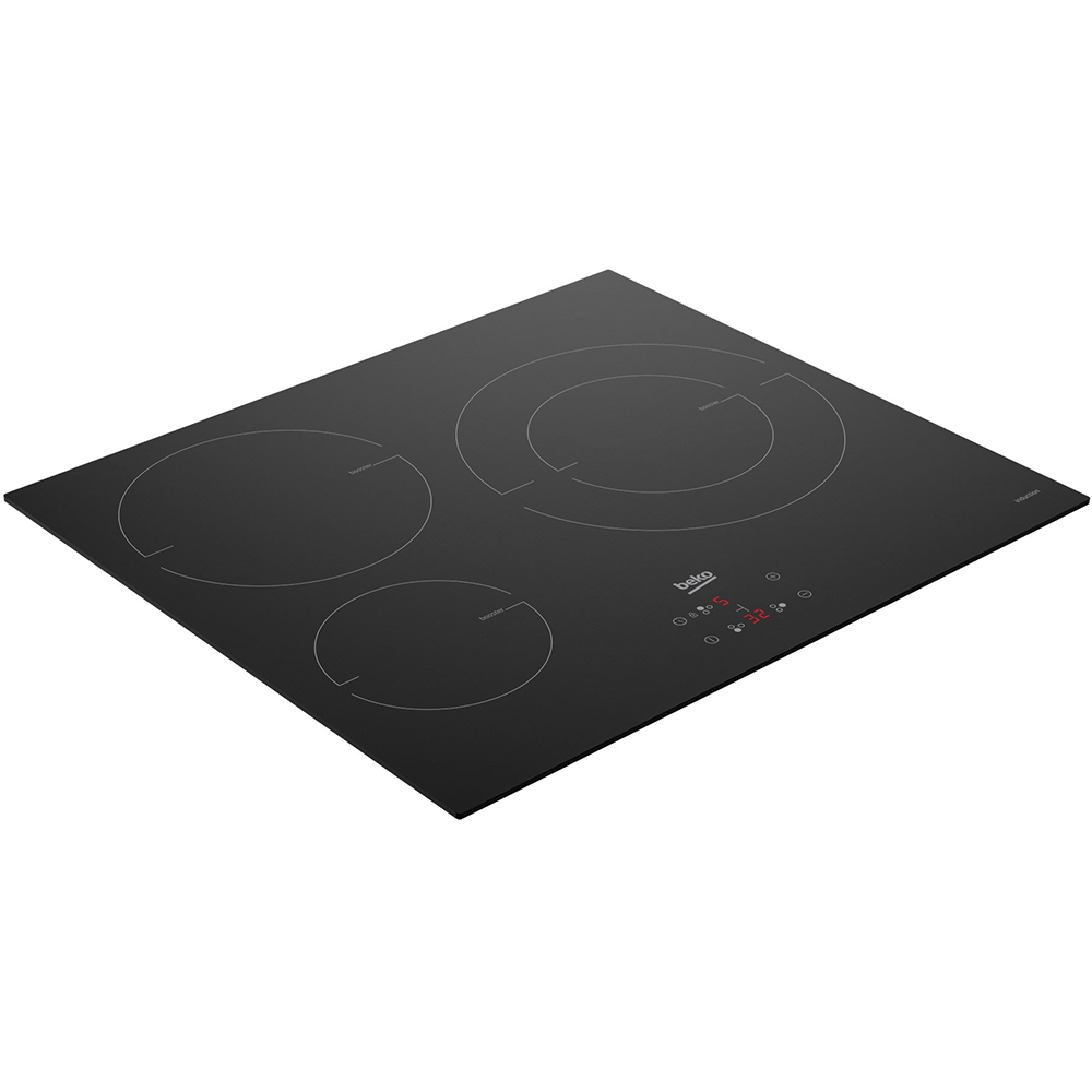 Plita incorporabila BEKO HII63402MT, inductie, 3 arzatoare, Touch Control, negru