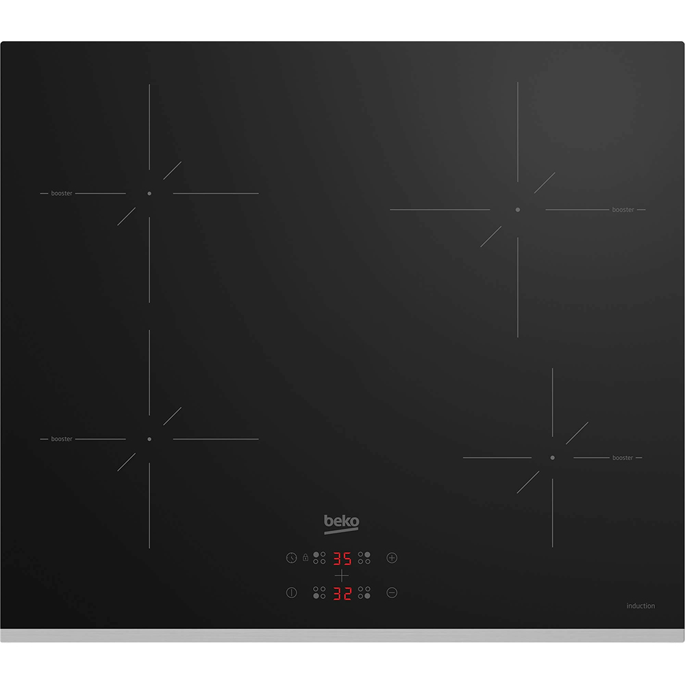 Plita incorporabila BEKO HII64401SMTX, inductie, 4 arzatoare, Touch Control, negru