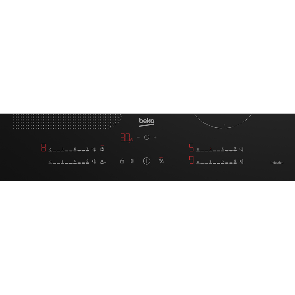 Plita incorporabila BEKO HII64791UFT, Inductie, 4 arzatoare, Touch Control, negru