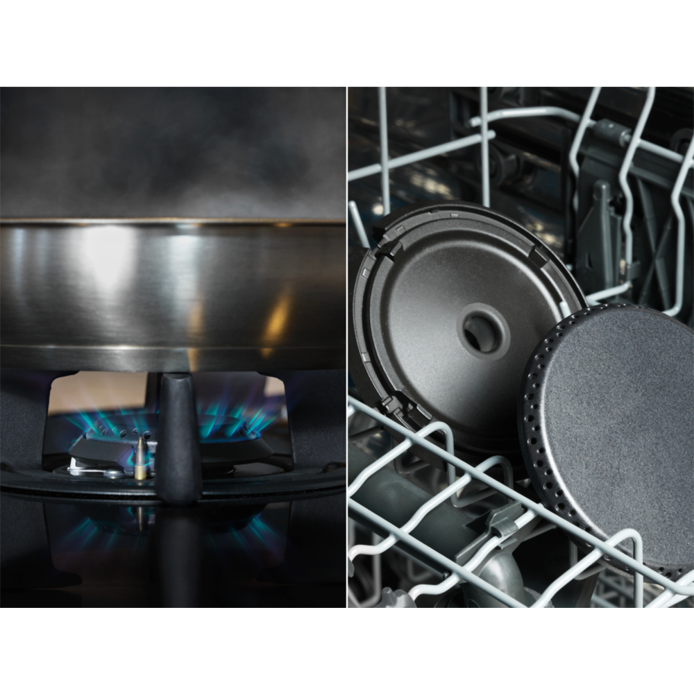 Plita incorporabila ELECTROLUX KDI951723K, Gaz + Inductie, 5 arzatoare, negru