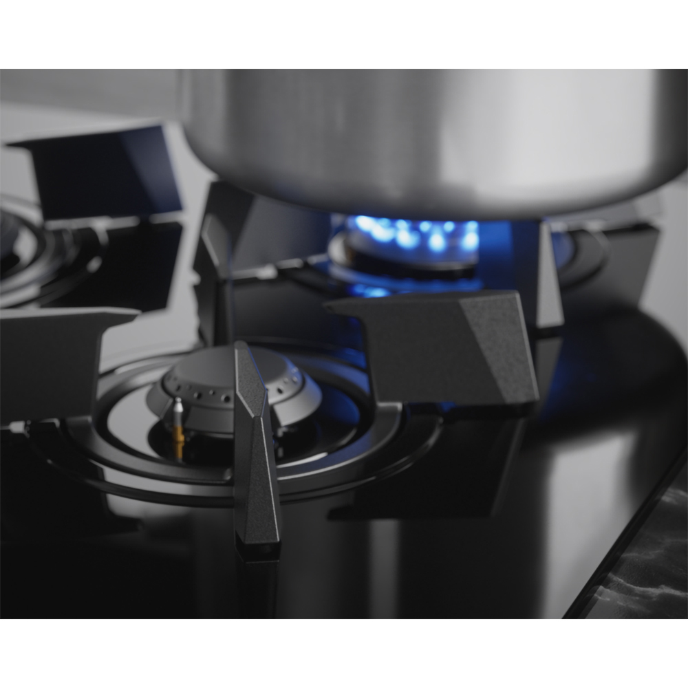 Plita incorporabila ELECTROLUX KDI951723K, Gaz + Inductie, 5 arzatoare, negru
