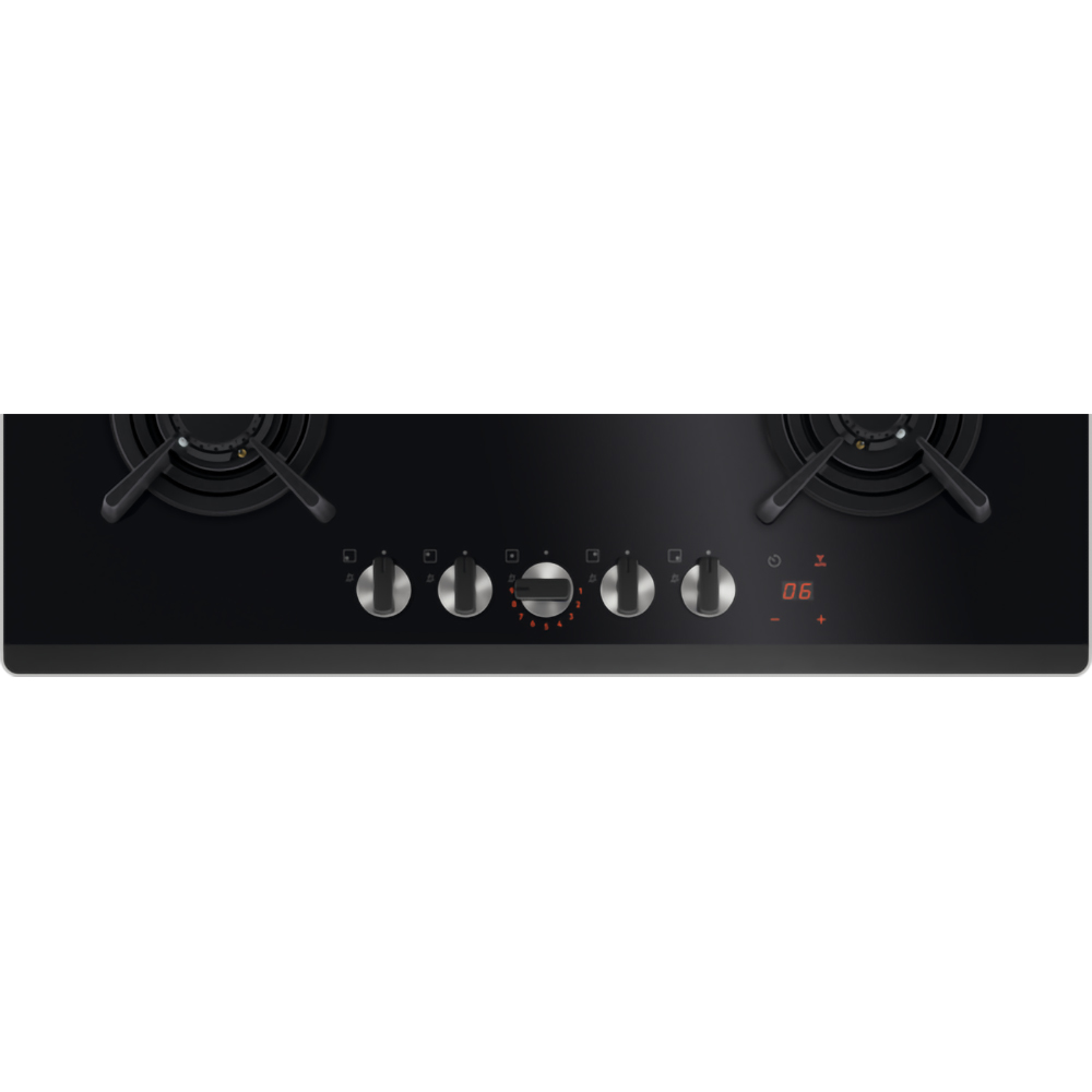 Plita incorporabila ELECTROLUX KGG753753K, Gaz, 5 arzatoare, negru