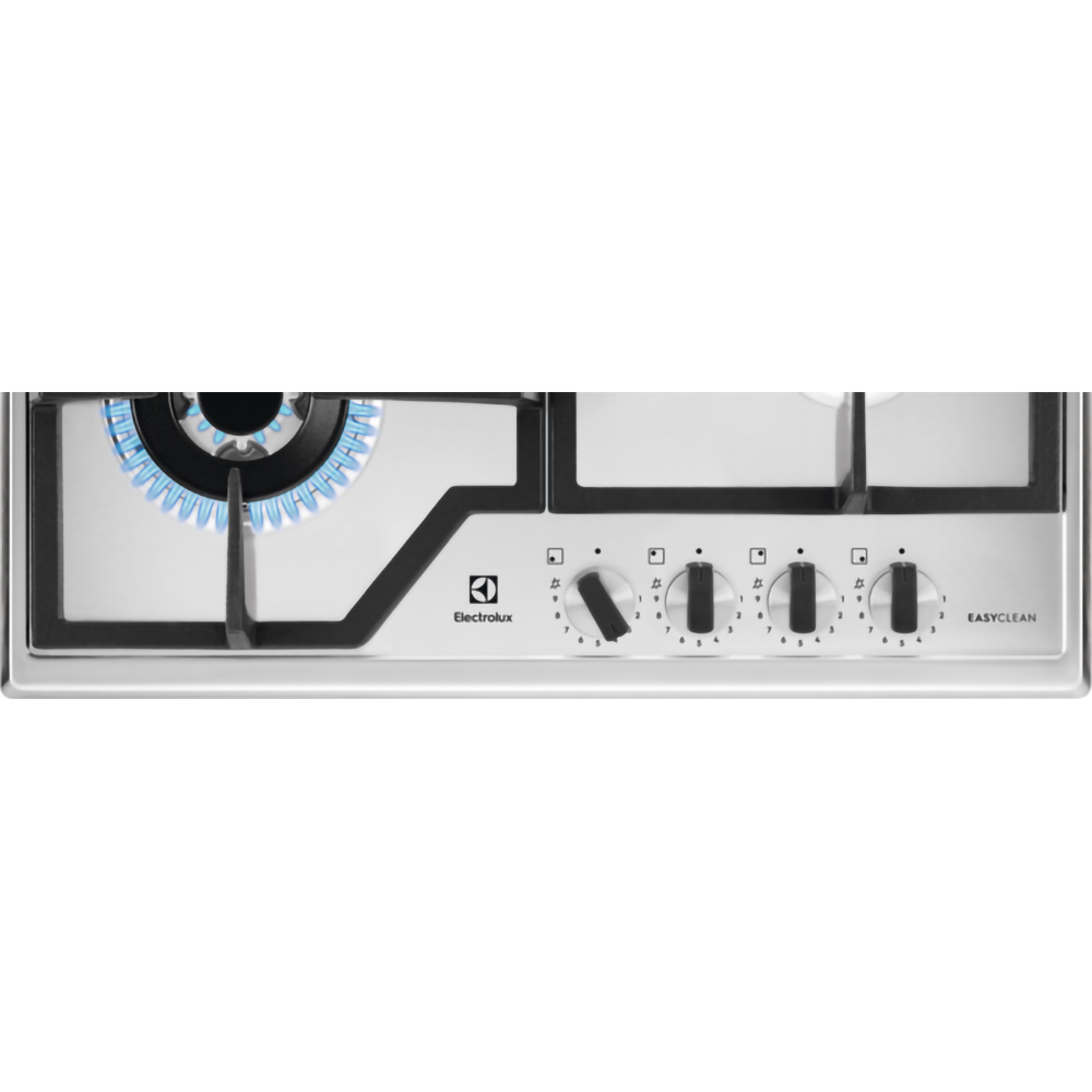 Plita incorporabila ELECTROLUX KGS64362XX, Gaz, 4 arzatoare, Wok, inox
