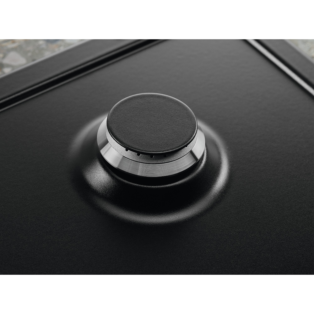 Plita incorporabila ELECTROLUX KGS6436RK, Gaz, 4 arzatoare, Wok, negru