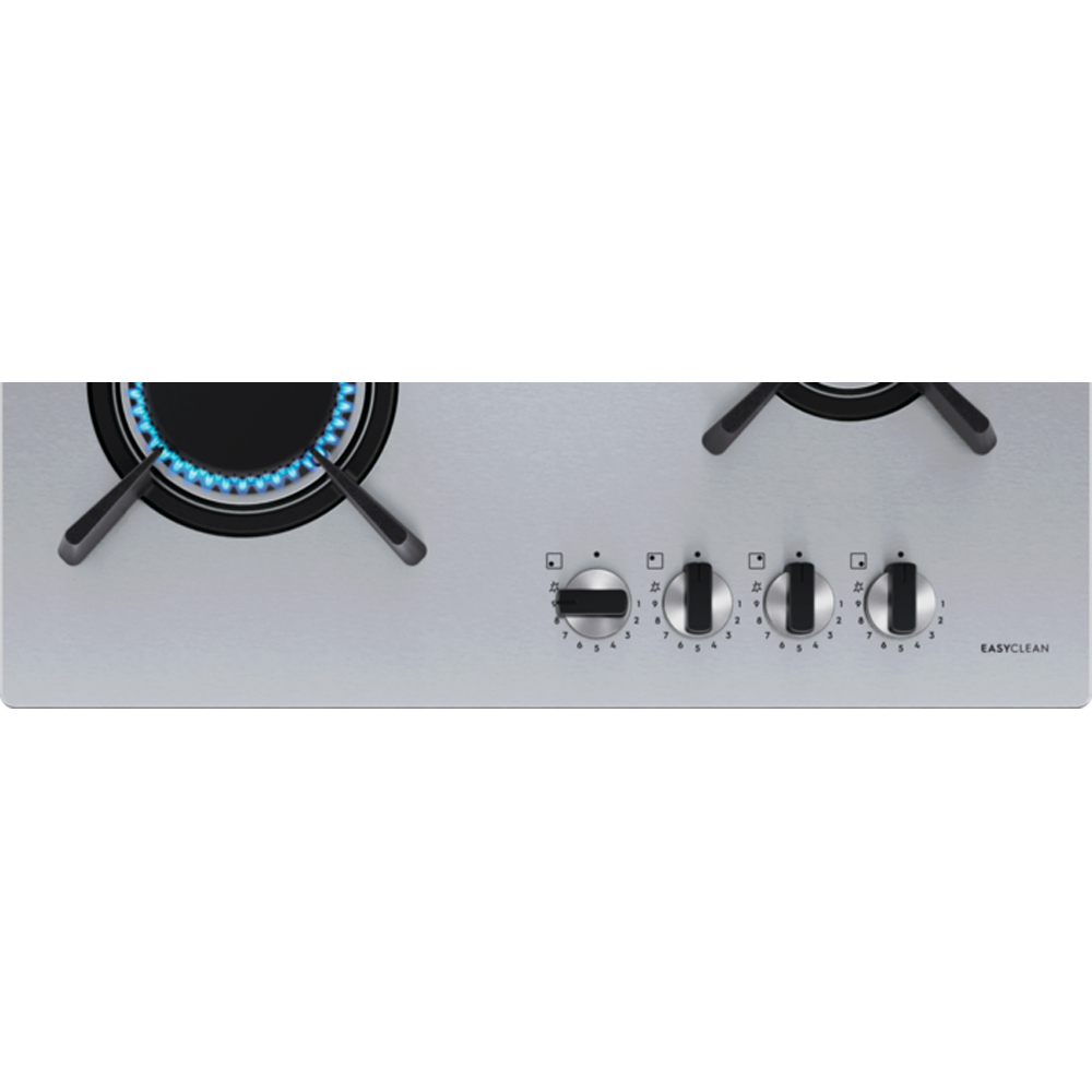 Plita incorporabila ELECTROLUX KGU643723Z, Gaz, 4 arzatoare, Wok, inox