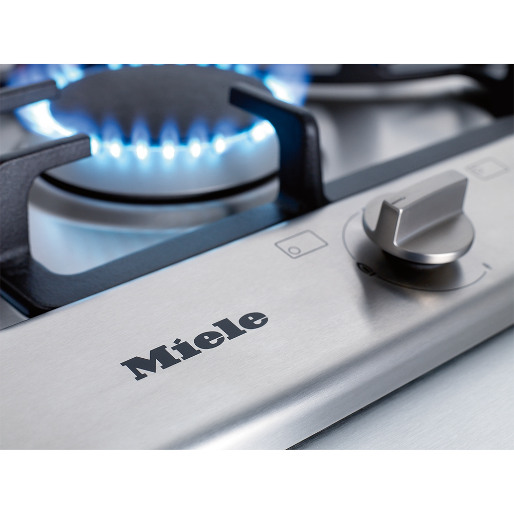 Plita incorporabila MIELE KM 2034, Gaz, 5 arzatoare, Wok, inox