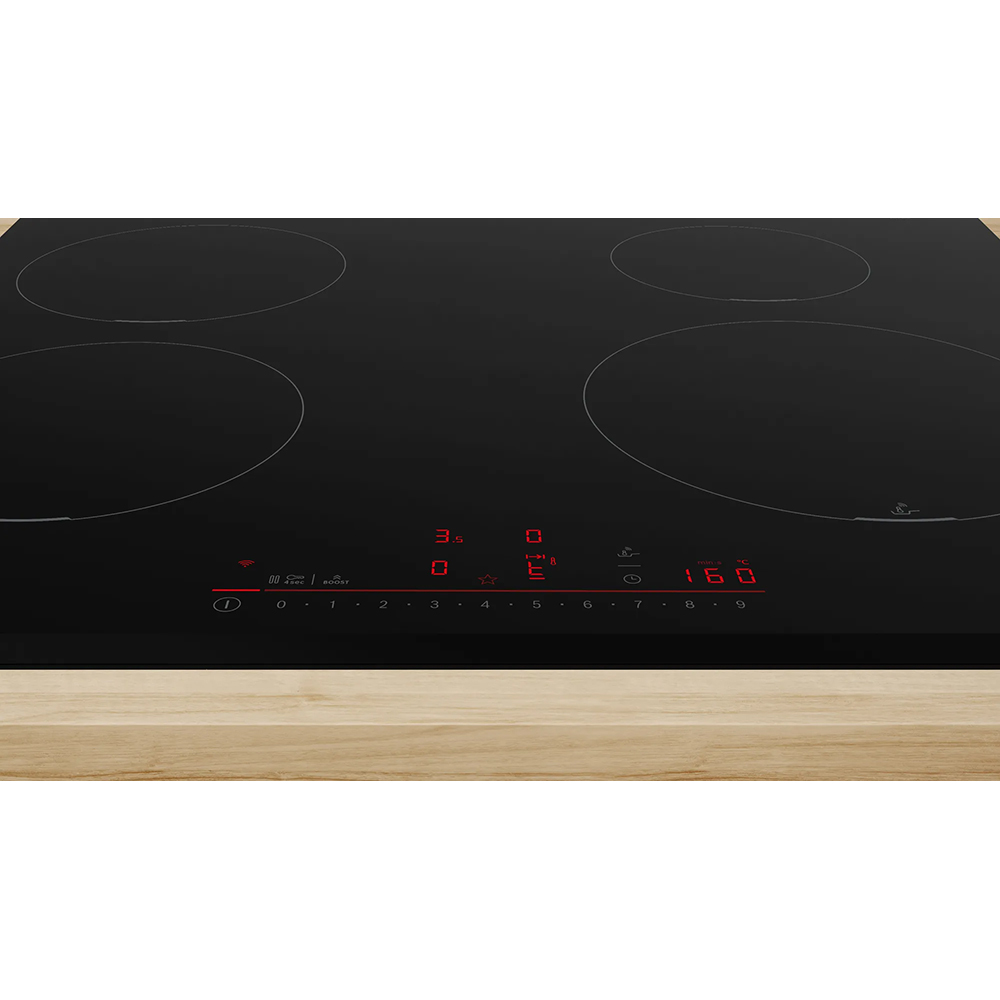 Plita incorporabila BOSCH PIE631HC1E, Inductie, 4 arzatoare, Touch Control, negru