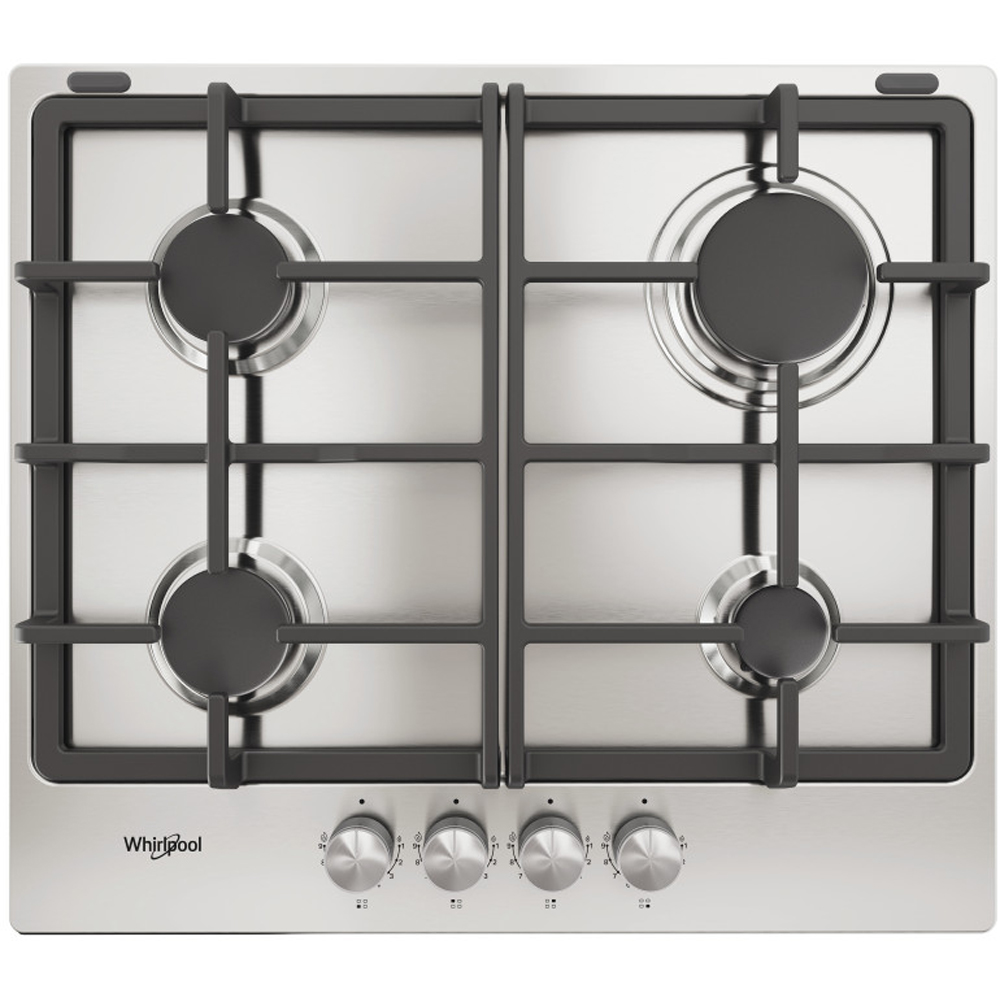 Plita incorporabila WHIRLPOOL TKRL 660 IX, Gaz, 4 arzatoare, inox