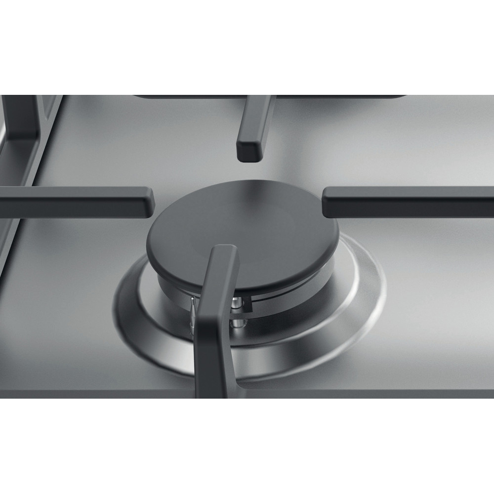 Plita incorporabila WHIRLPOOL TKRL 660 IX, Gaz, 4 arzatoare, inox