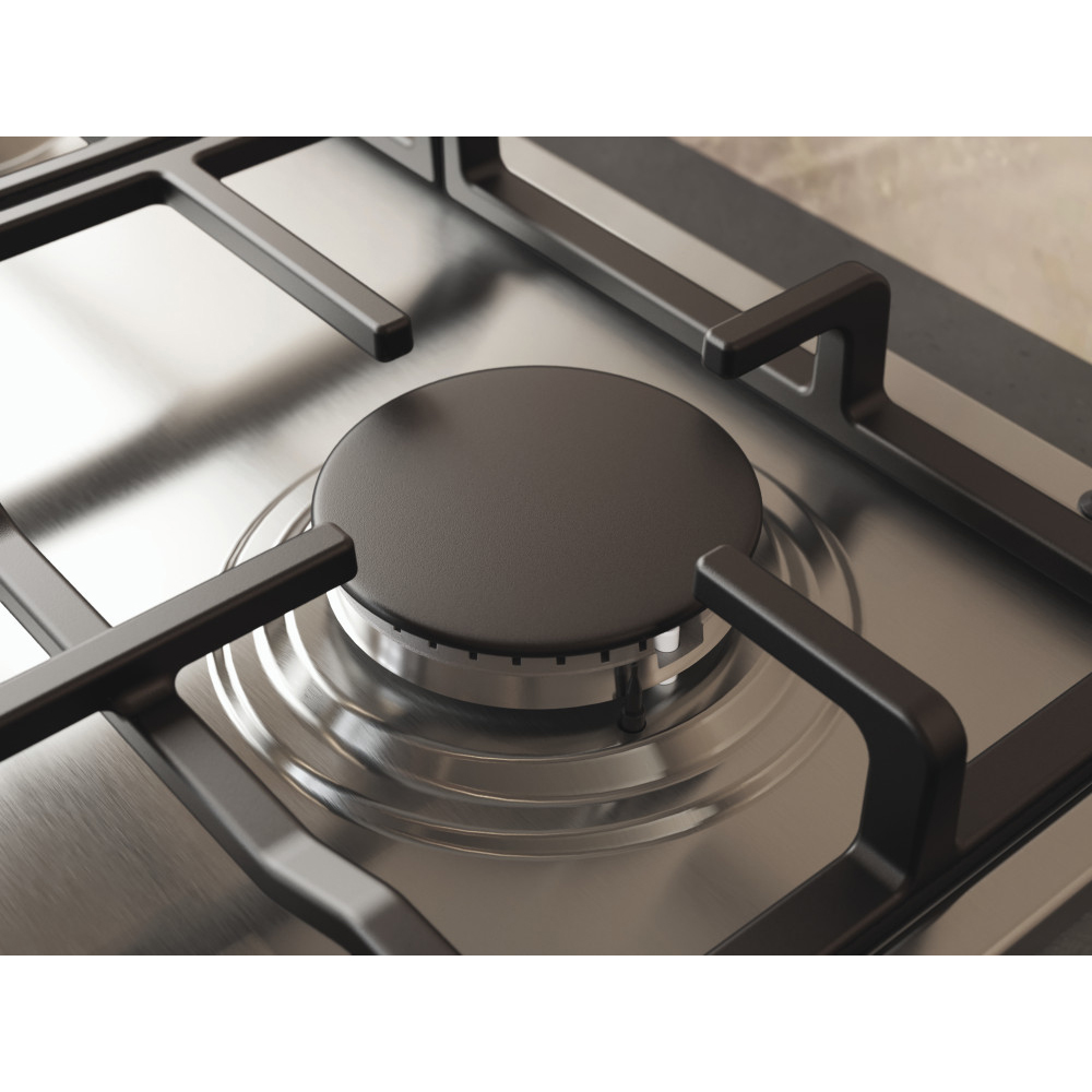 Plita incorporabila WHIRLPOOL TKRL 660 IX, Gaz, 4 arzatoare, inox