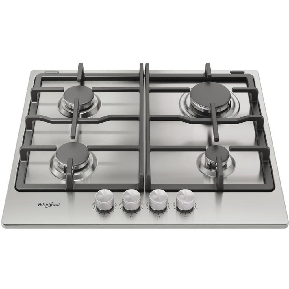 Plita incorporabila WHIRLPOOL TKRL 660 IX, Gaz, 4 arzatoare, inox