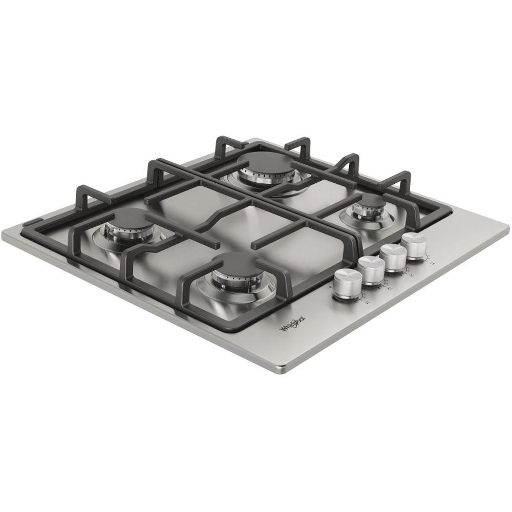 Plita incorporabila WHIRLPOOL TKRL 660 IX, Gaz, 4 arzatoare, inox