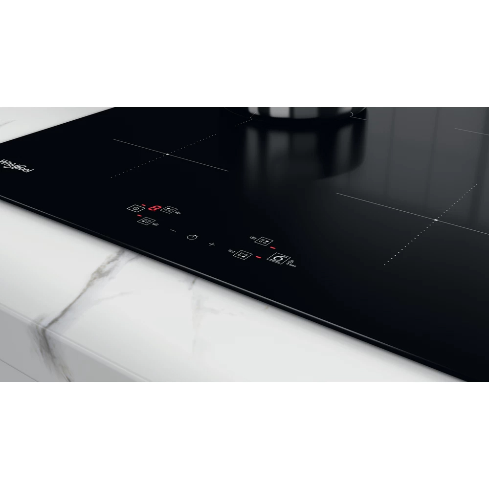 Plita incorporabila WHIRLPOOL WS Q2160 NE, Inductie, 4 arzatoare, Touch Control, negru