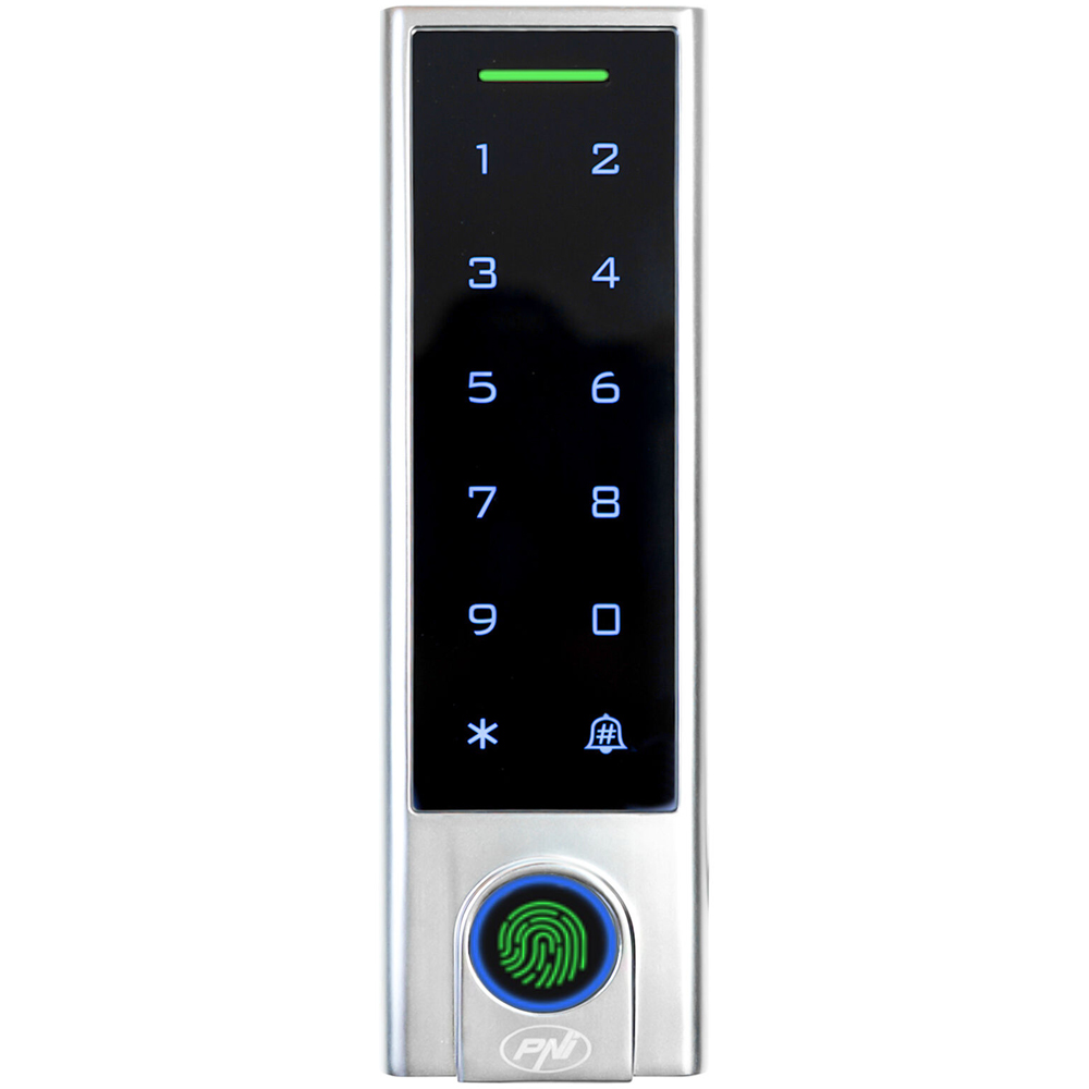 Tastatura control acces PNI DK350, Wi-Fi, Card Acces, Amprenta, IP66, aplicatie Tuya
