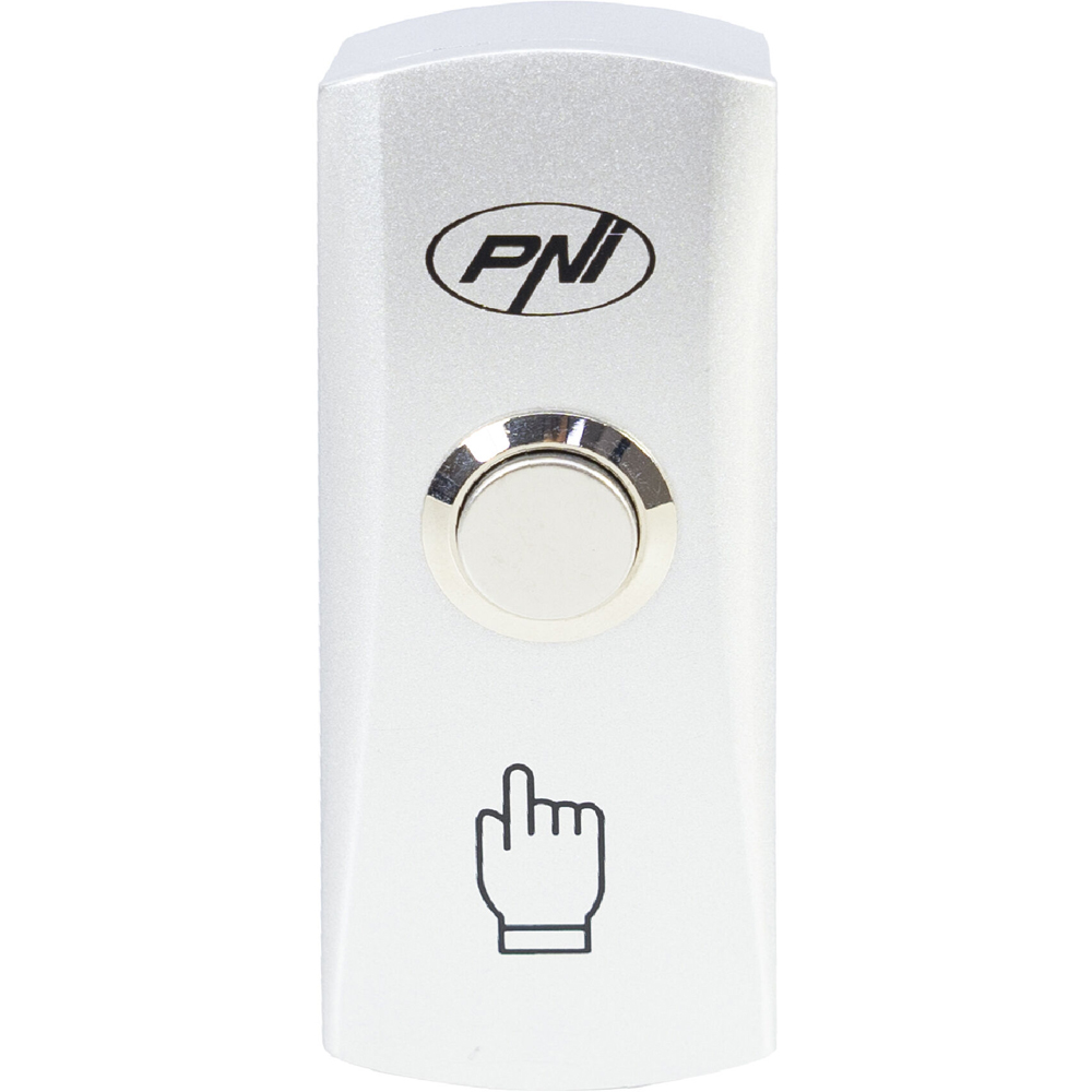 Buton de acces PNI PB410, contact iesire NO/COM, max. 12V/24V 0.5A