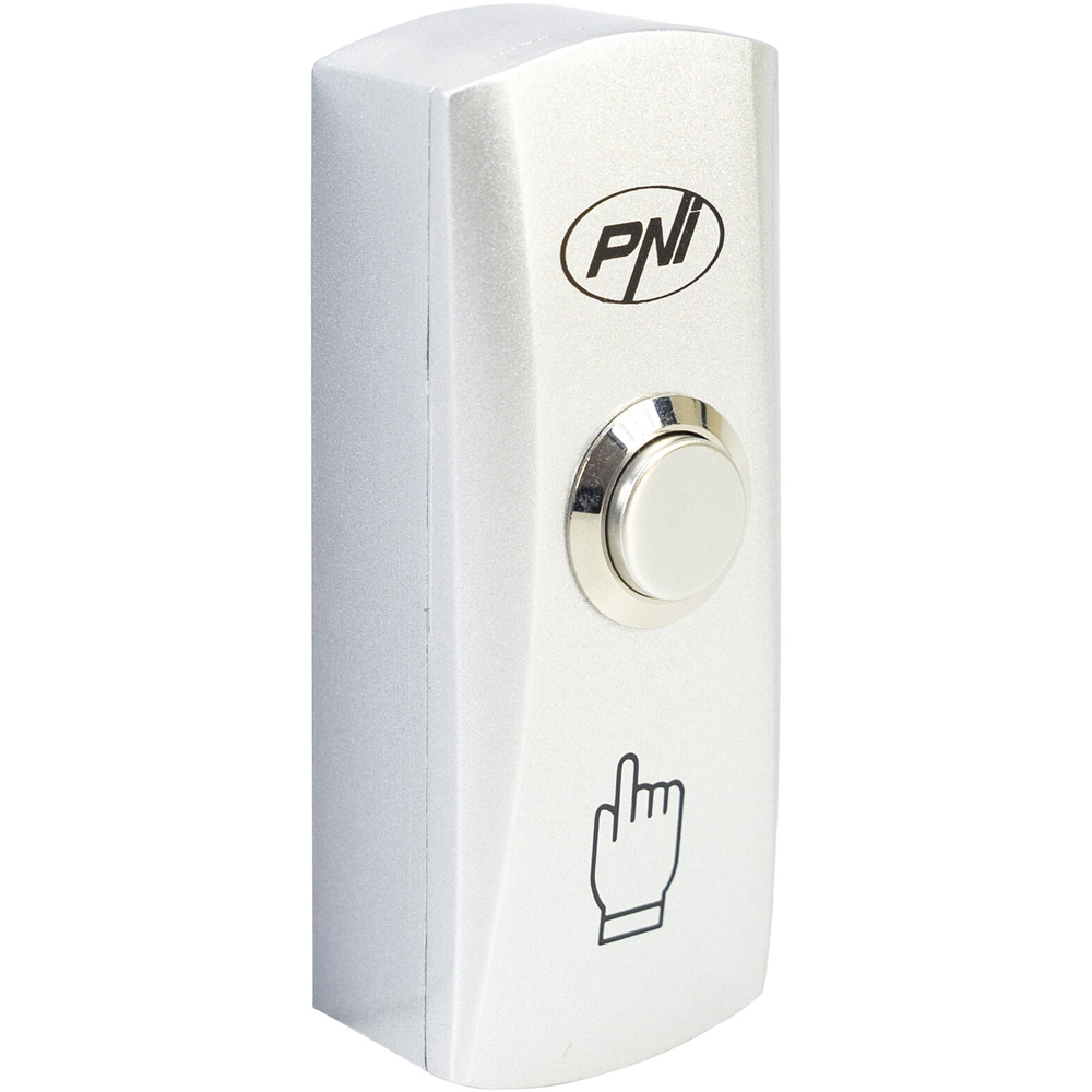Buton de acces PNI PB410, contact iesire NO/COM, max. 12V/24V 0.5A