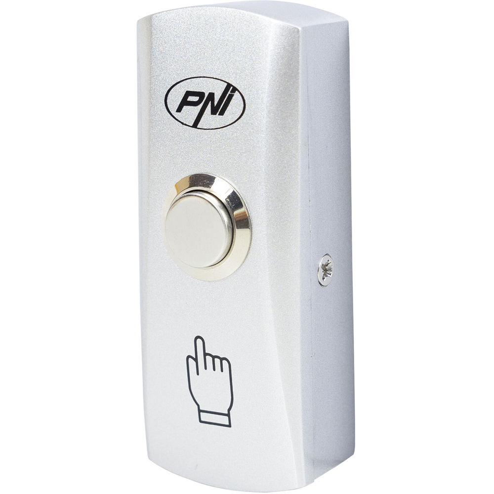 Buton de acces PNI PB410, contact iesire NO/COM, max. 12V/24V 0.5A