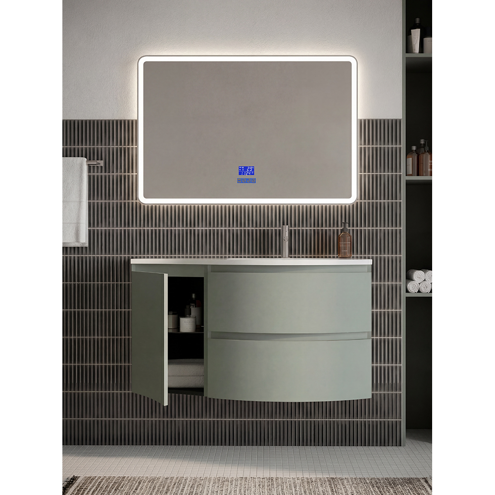 Masca lavoar SAVINIDUE Armonia, MDF, 70 x 52 x 58 cm, verde mint