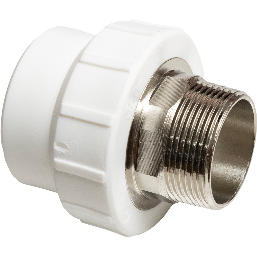 Racord polipropilena, hexagonal 63 mm x 2", filet exterior