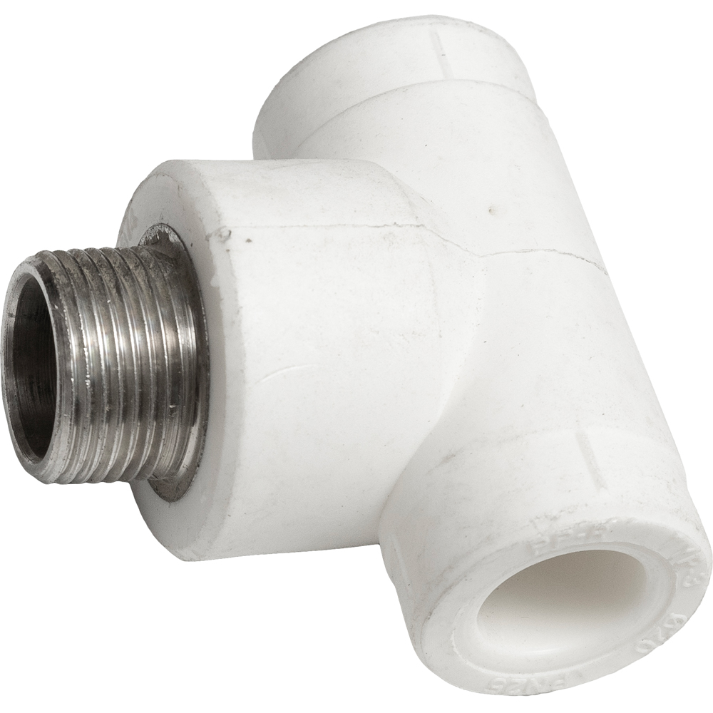 Teu polipropilena, 20 x 3/4", filet exterior