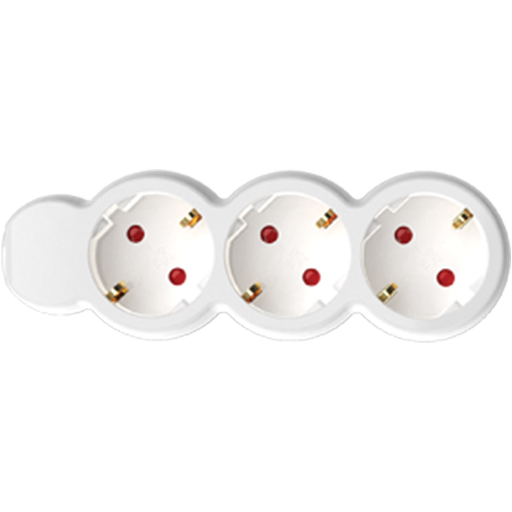 Prelungitor cu protectie HOME NV 3-3, 3 prize, 3m, Alb