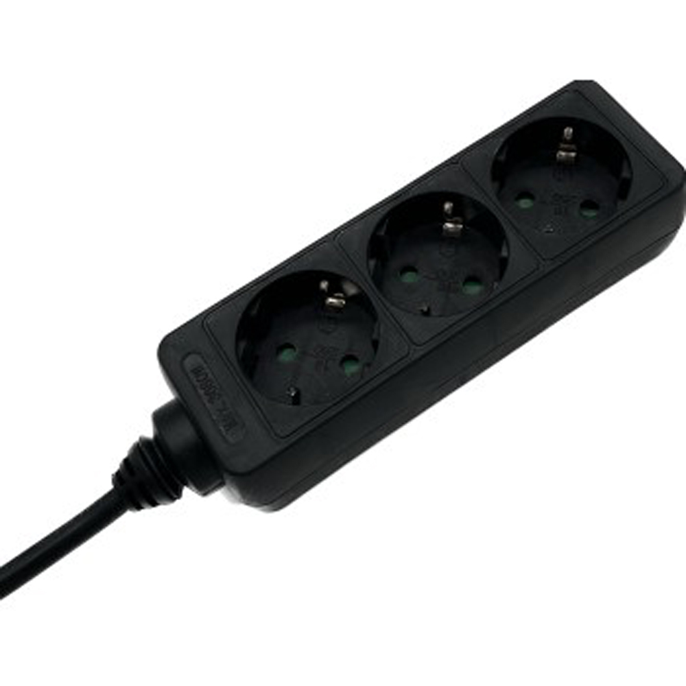 Prelungitor HAMA R9223804, 3 prize, 3m, negru