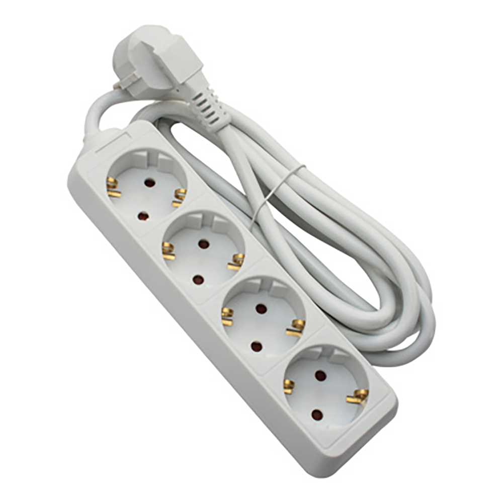 Prelungitor STROHM 5948833072694, 4 prize Shucko, 3m, alb