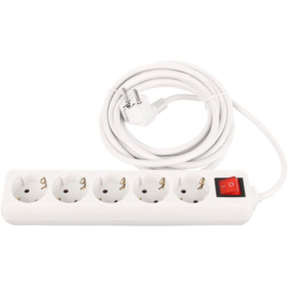 Prelungitor STROHM 5948833106320, 5 prize Shucko, 5m, alb