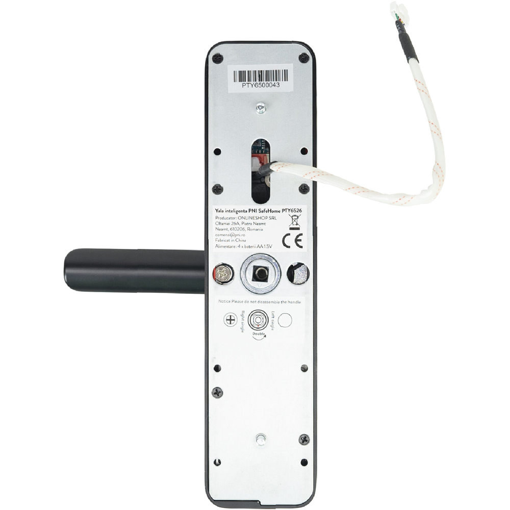 Yala inteligenta PNI SafeHome PTY6526, amprenta, cod, tag, aplicatie Tuya Smart