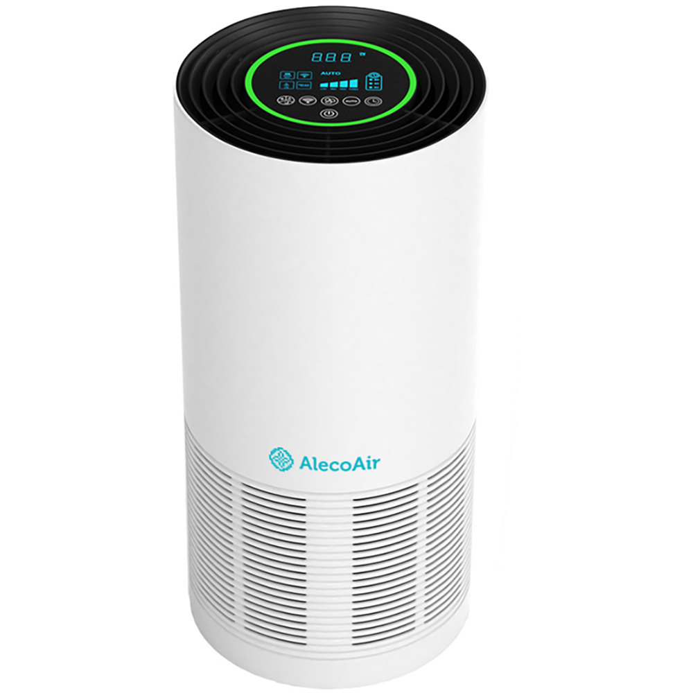 Purificator aer ALECOAIR P40 SMART, 4 trepte viteza, HEPA, Wi-Fi, alb