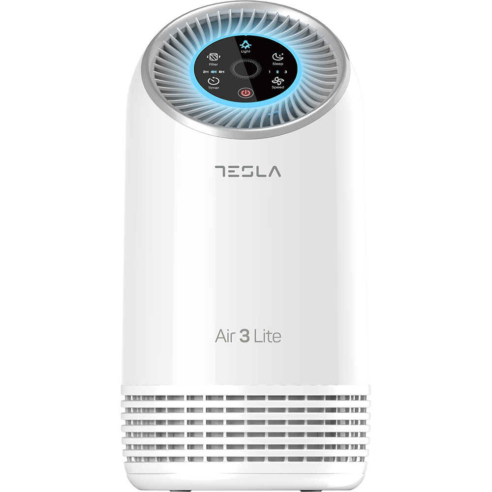Purificator aer TESLA Air 3 Lite, 3 trepte viteza, Hepa, Night mode, alb