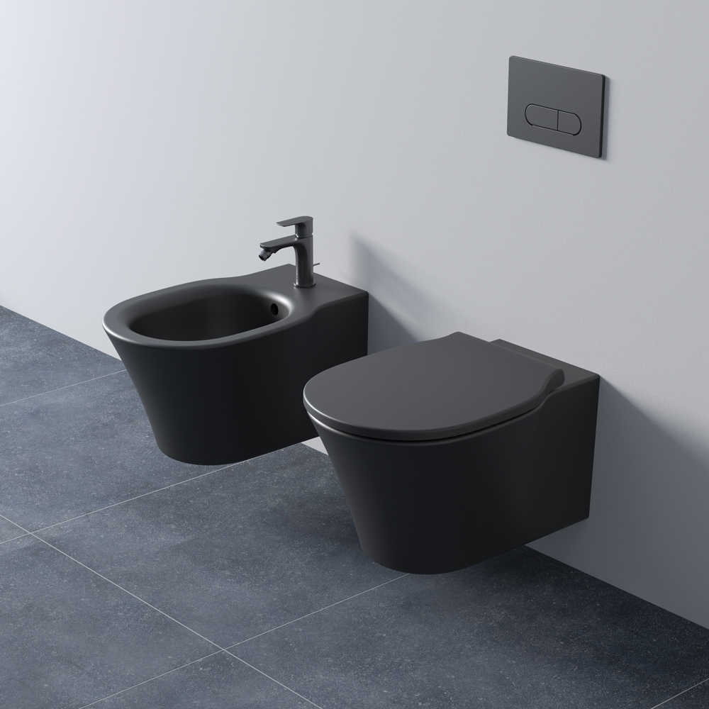 Clapeta actionare IDEAL STANDARD Oleas R0115A6, dubla actionare, negru mat