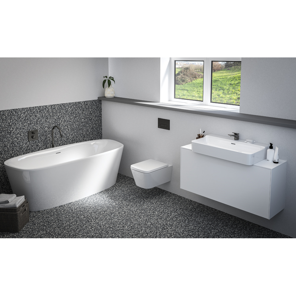 Clapeta actionare IDEAL STANDARD Oleas R0115A6, dubla actionare, negru mat