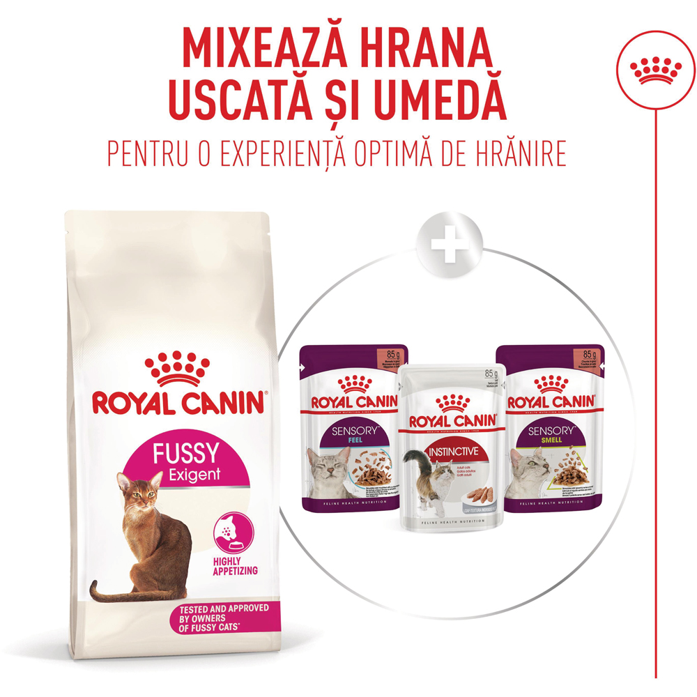 Hrana uscata pentru pisici ROYAL CANIN FHN Fussy, Adult, Pasare, 400 g