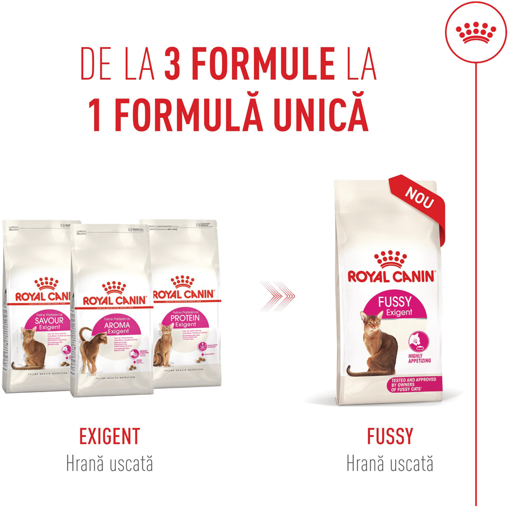 Hrana uscata pentru pisici ROYAL CANIN FHN Fussy, Adult, Pasare, 2 kg