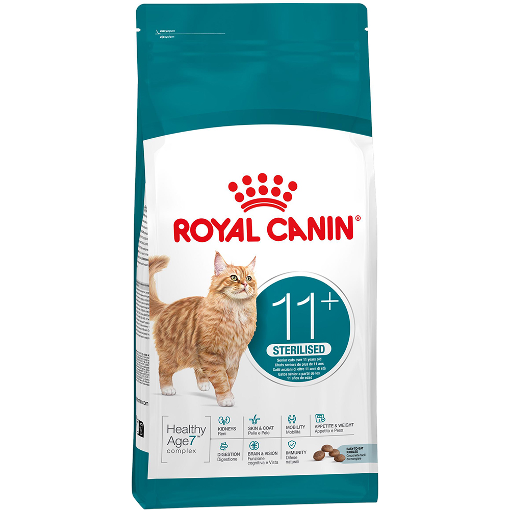 Hrana uscata pentru pisici ROYAL CANIN FHN Sterilised 11+, Senior, Pasare, 400 g