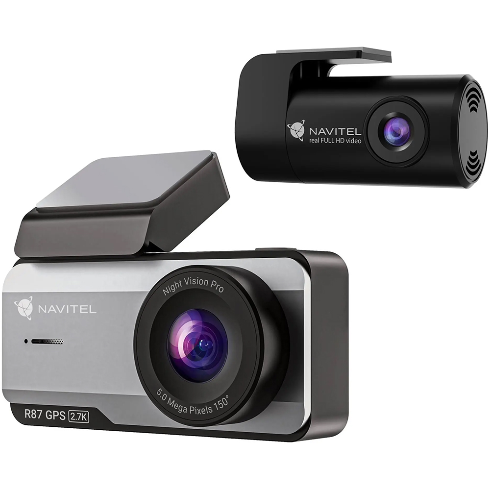 Camera auto duala DVR NAVITEL R87 GPS, 4", 2.7K, Night Vision, G-Senzor
