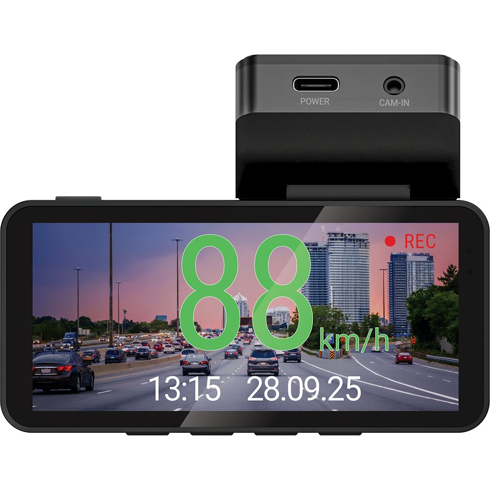 Camera auto duala DVR NAVITEL R87 GPS, 4", 2.7K, Night Vision, G-Senzor