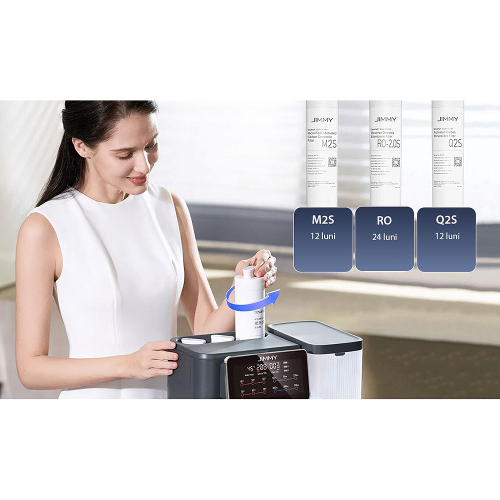 Purificator de apa cu osmoza inversa JIMMY R9 Countertop, 0.33l/min, 8bar, antracit