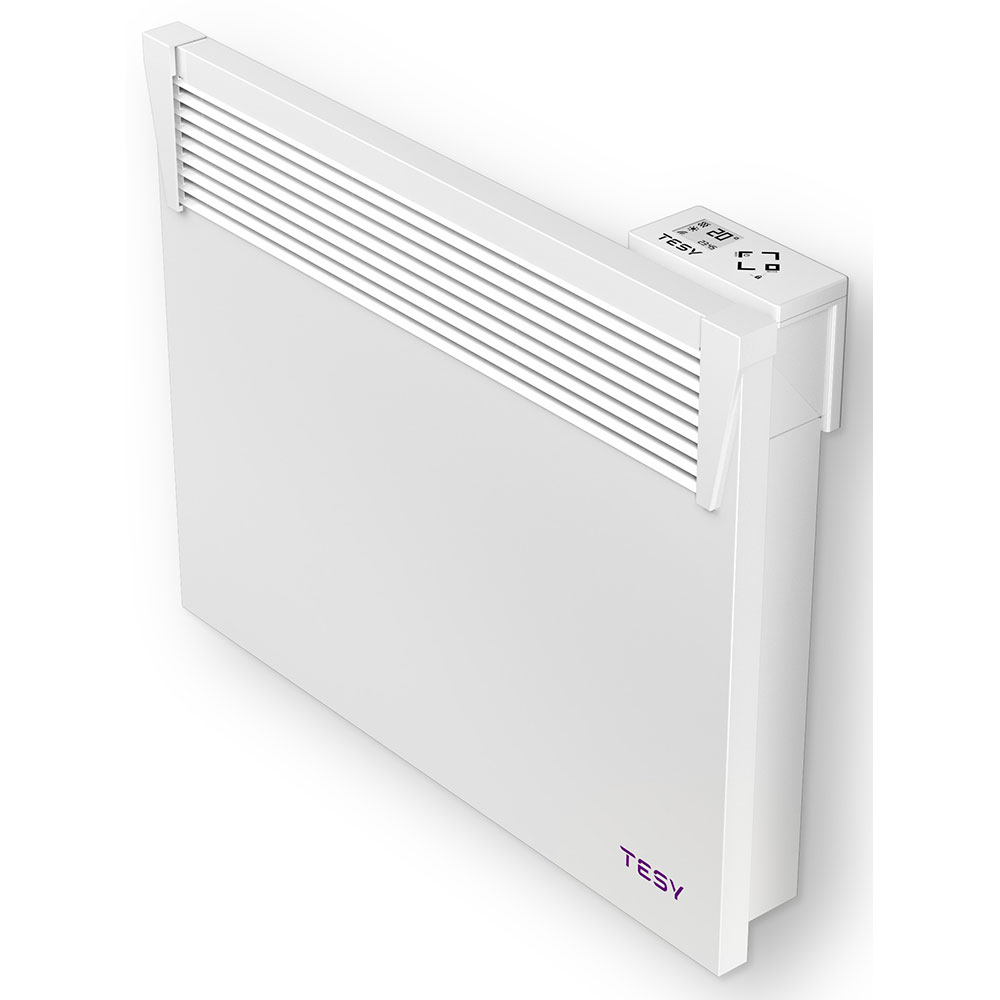 Convector electric de perete TESY HeatEco CN 031 100 EI CLOUD W, 1000W, Wi-Fi, Termostat reglabil, alb