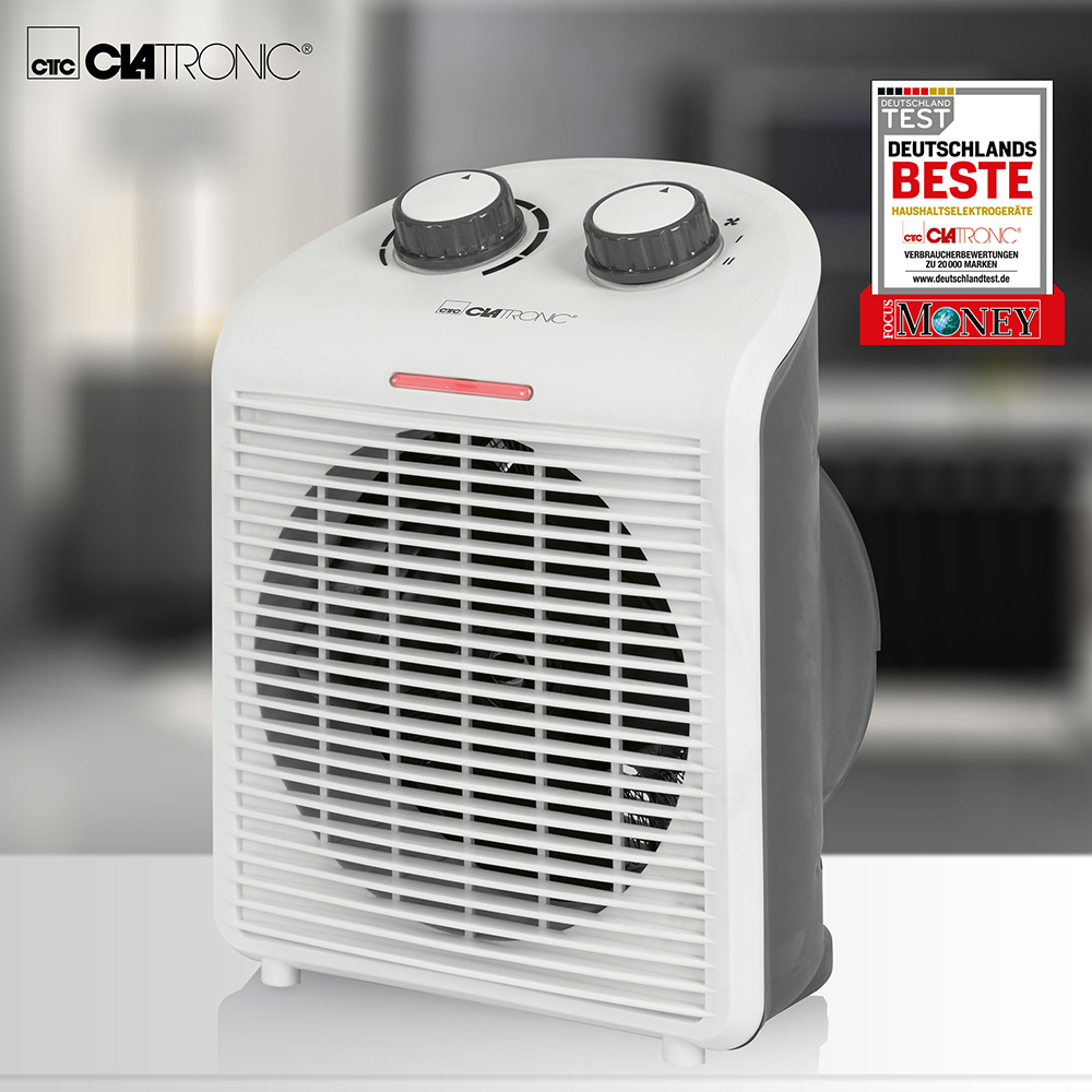 Aeroterma CLATRONIC HL3761, 2 trepte viteza, 2000W, argintiu