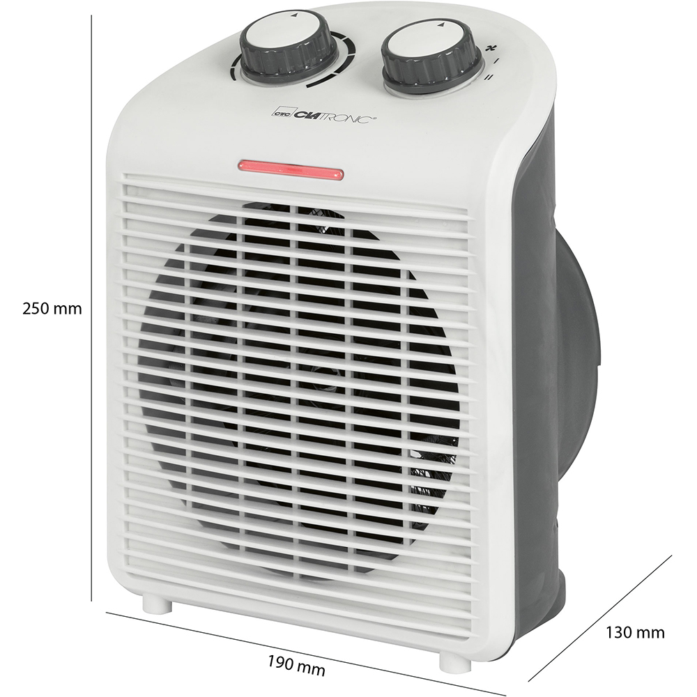 Aeroterma CLATRONIC HL3761, 2 trepte viteza, 2000W, argintiu