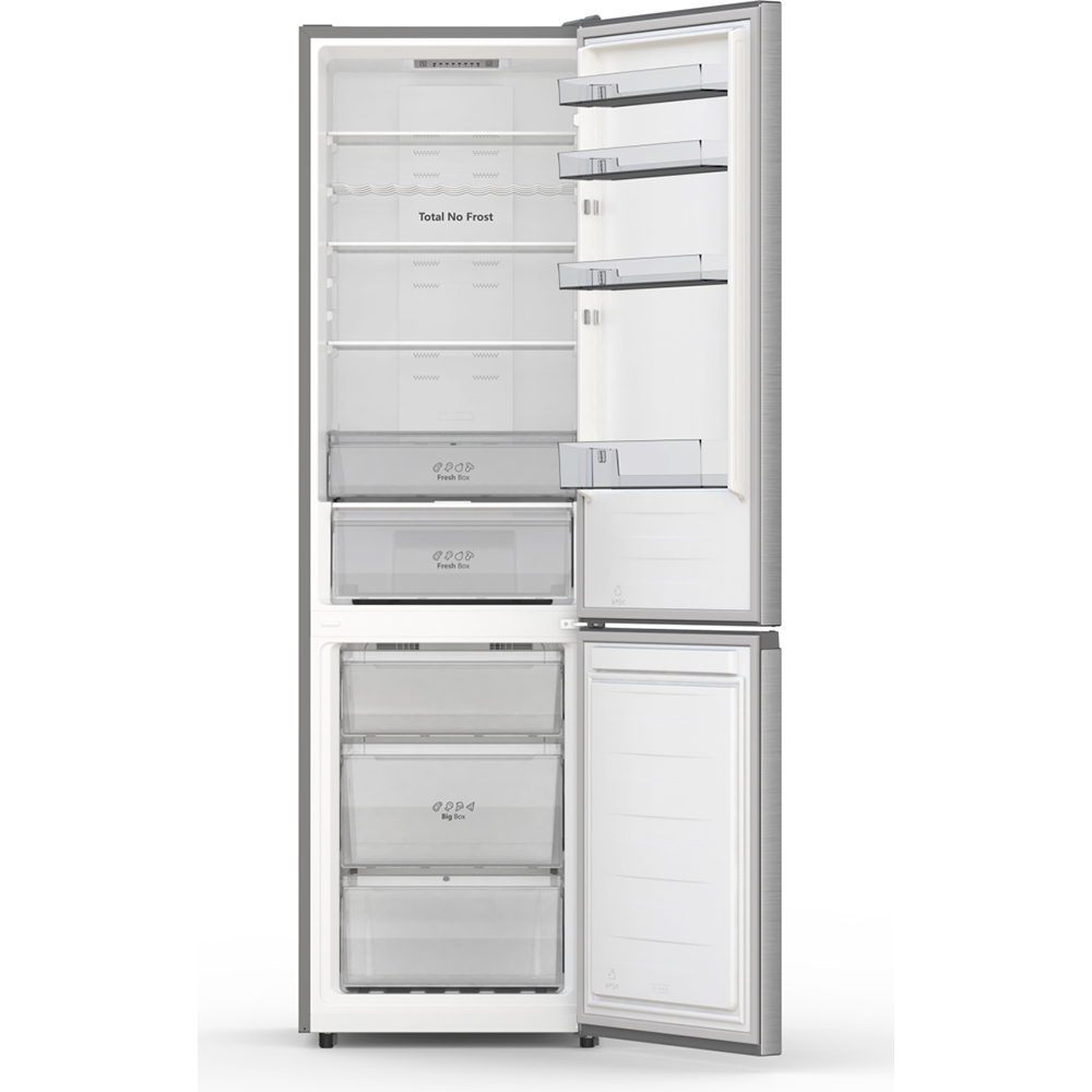 Combina frigorifica HISENSE RB440N4ACA, Total No Frost, 336 l, H 201.7 cm, Clasa A, argintiu