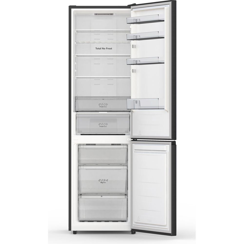Combina frigorifica HISENSE RB440N4AFA, Total No Frost, 336 l, H 201.7 cm, Clasa A, negru