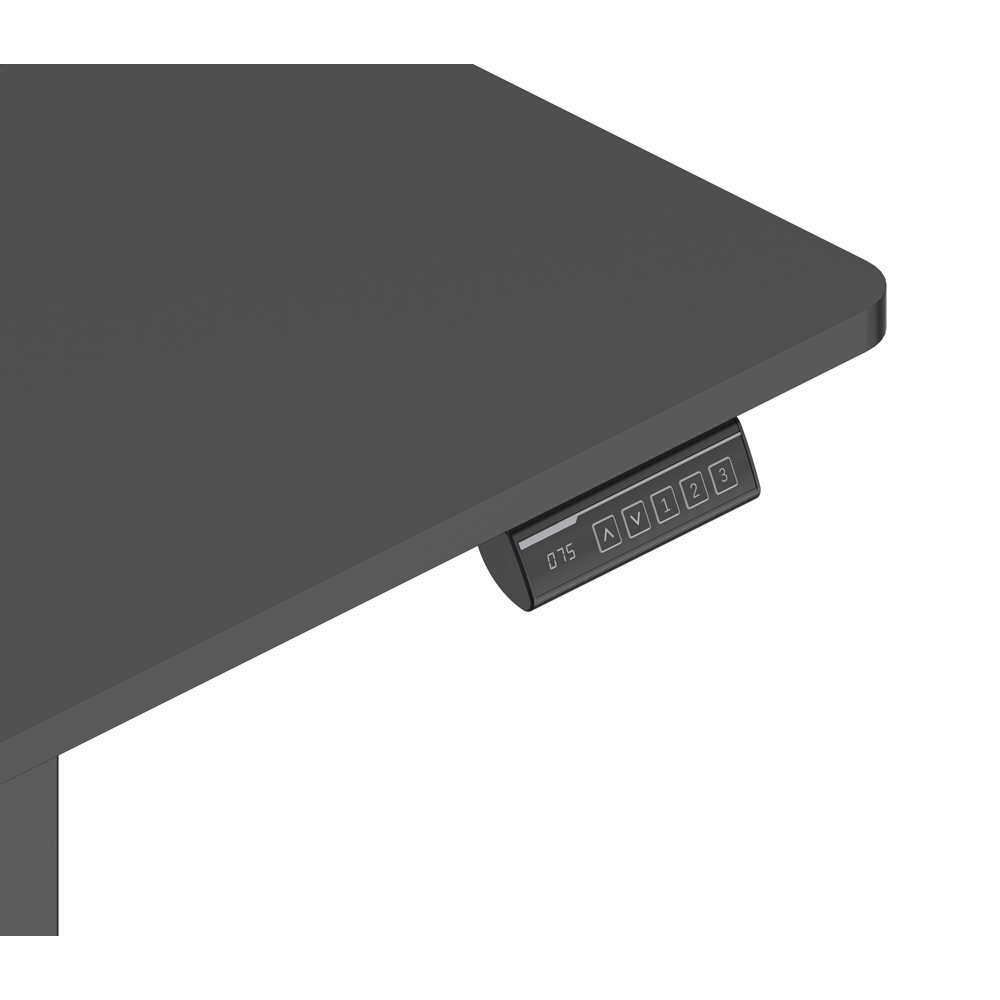 Birou Cinemount, PAL, 120 x 70 x 78-118 cm, negru