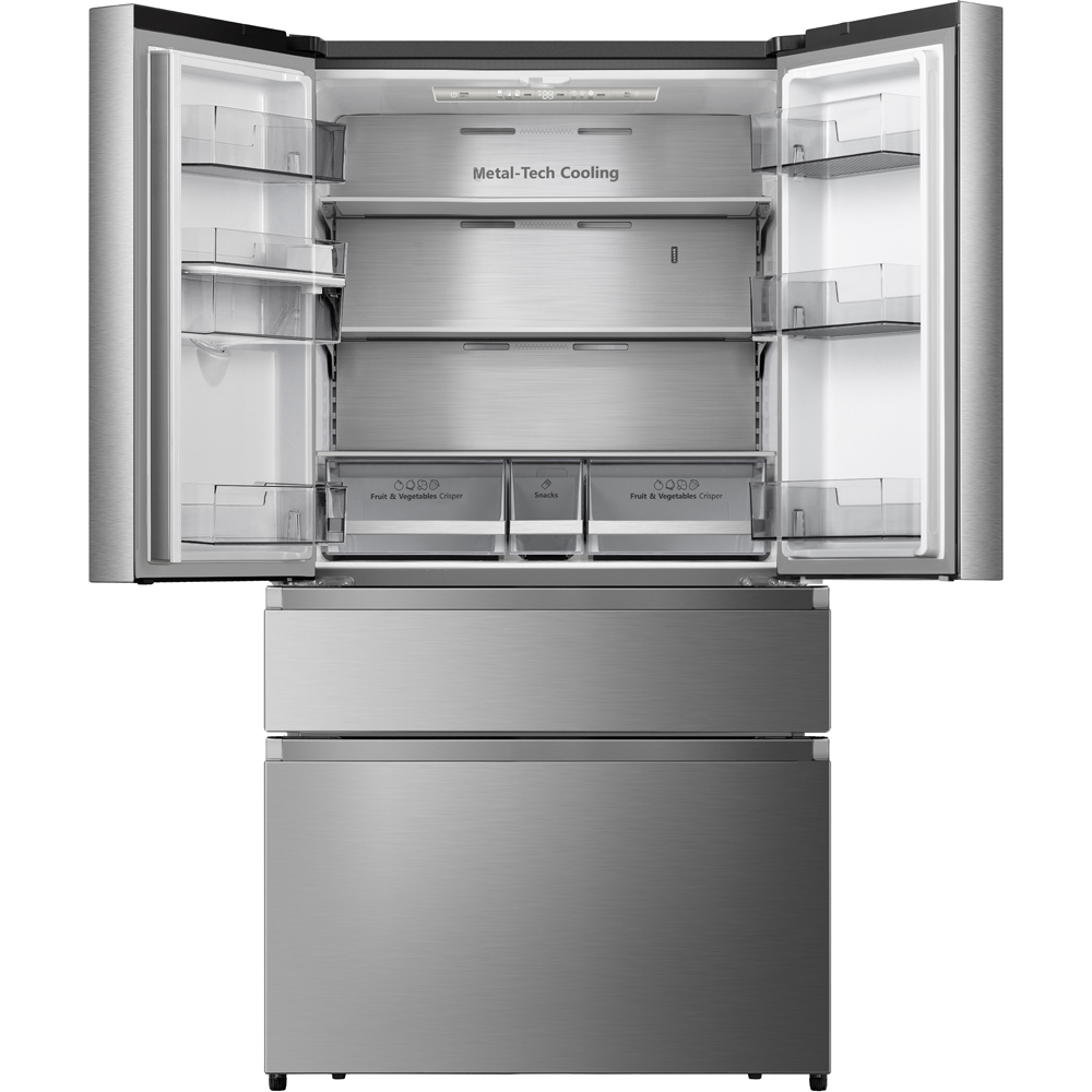 Side by Side HISENSE RF749N4SWSE, Total No Frost, 579 l, H 178.5 cm, Clasa E, Dozator apa, Wi-Fi, argintiu