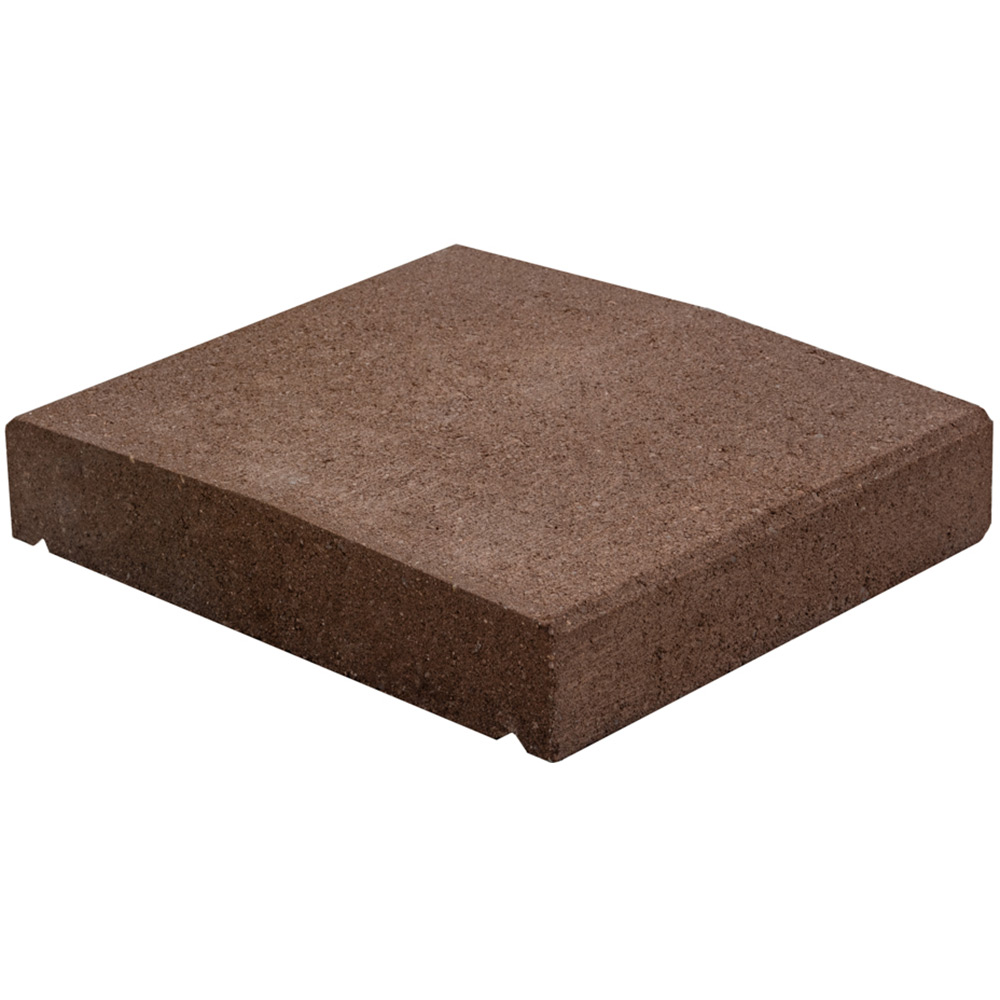 Dala capac gard RIVAGO, 23.5 x 27 x 5 cm, beton, maro brun