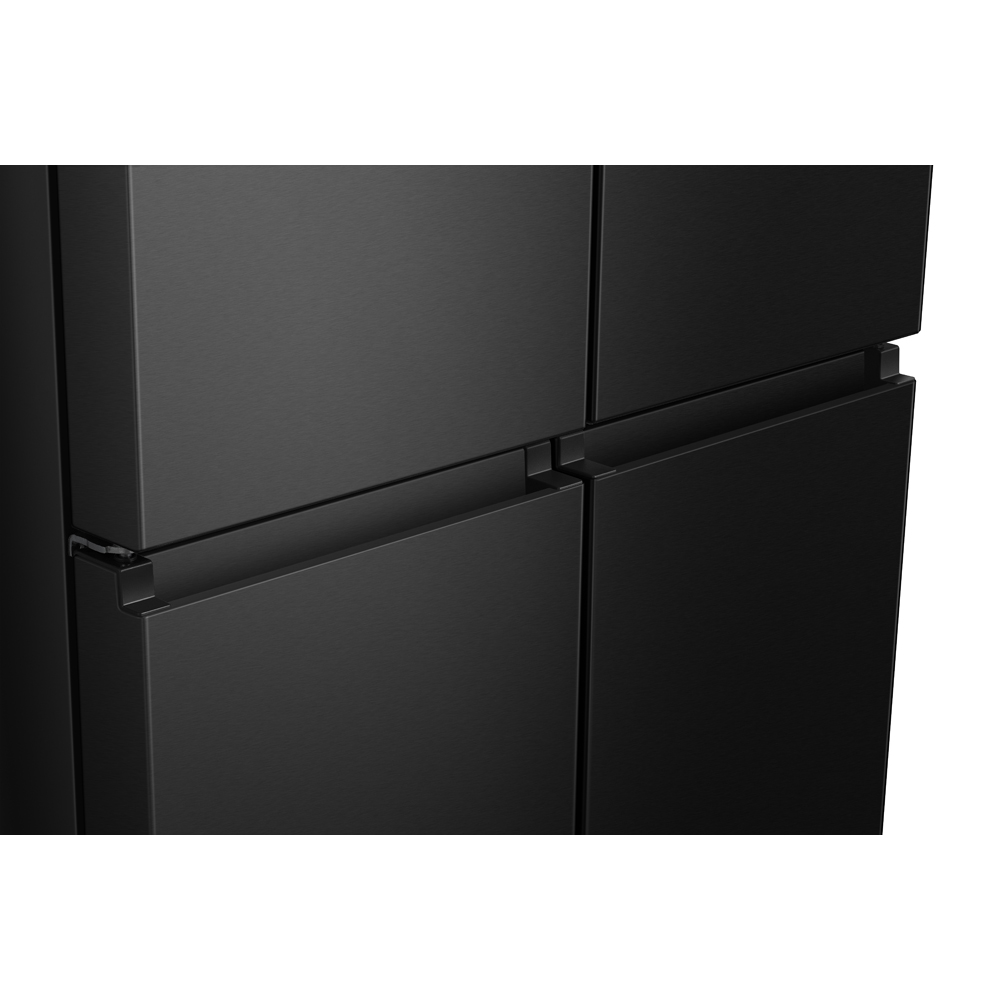 Side by Side HISENSE RQ5P470SMFE, Total No Frost, 483 l, H 178.5 cm, Clasa E, Dozator apa, Wi-Fi, negru